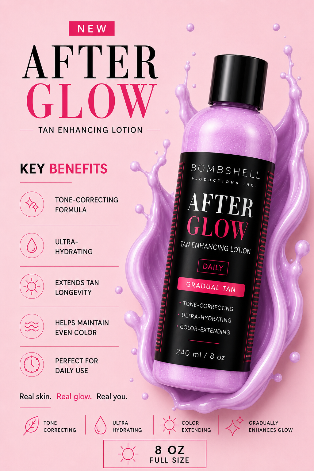 After Glow Tan Enhancing Lotion (8oz) - Image 2